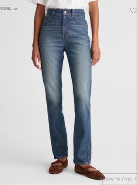 Madewell Indigo Blue Straight Leg Jeans